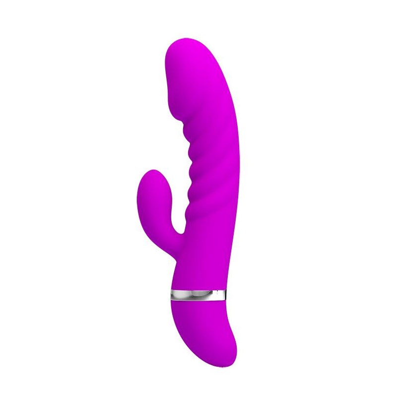 Sex wibrator ze stymulatorem łechtaczki 7tryb 18cm